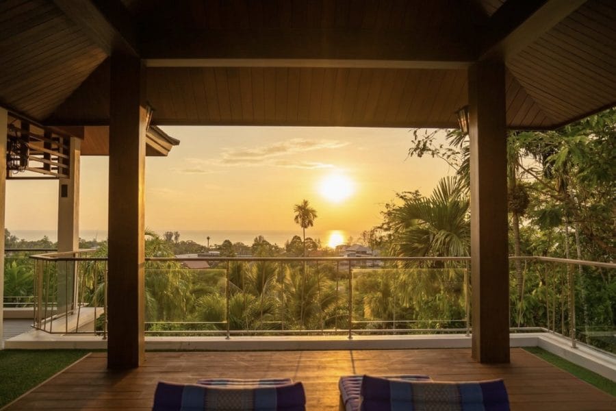 Tropical pool villa in Khao Lak with private pool and sea view